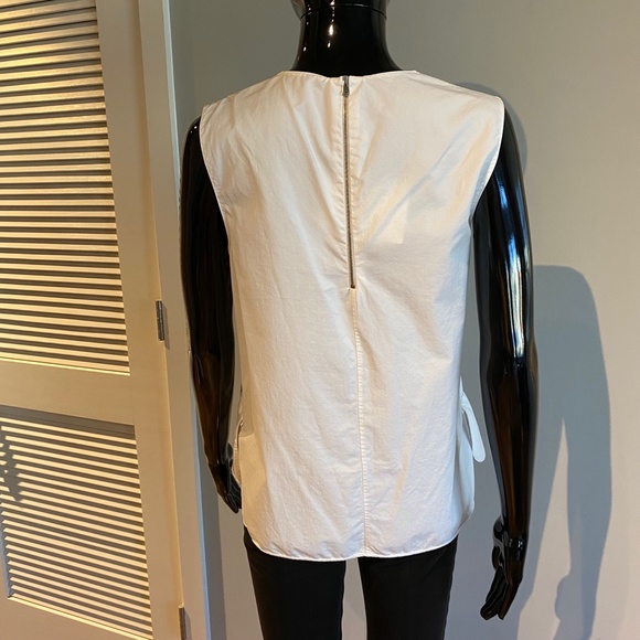 Marni white sleeveless v-neck top tunic blouse size IT42 US6 M - Picture 3 of 14